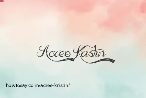 Acree Kristin
