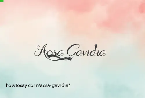 Acsa Gavidia