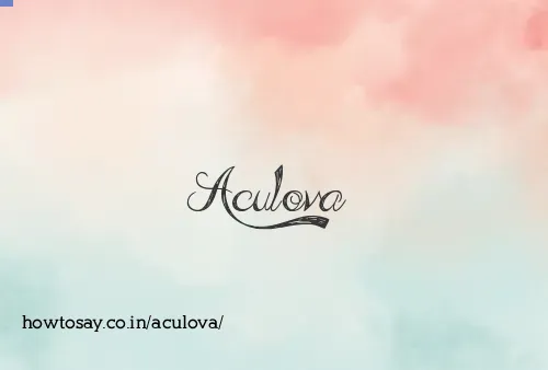 Aculova