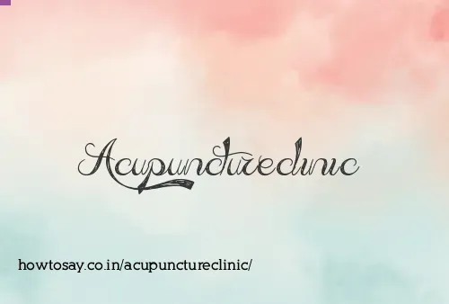 Acupunctureclinic