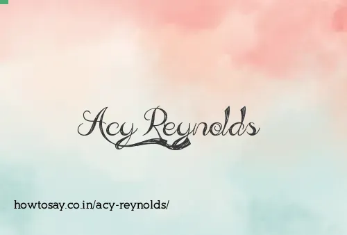Acy Reynolds