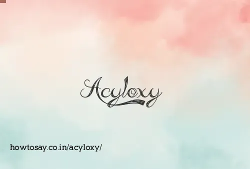 Acyloxy