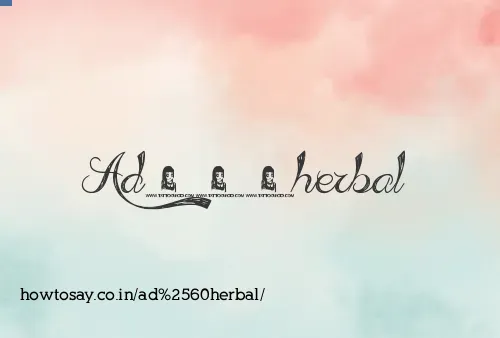 Ad`herbal