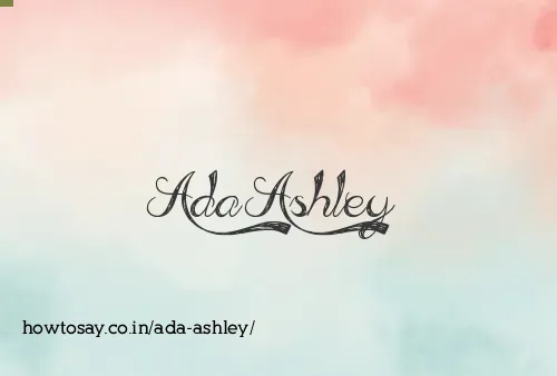 Ada Ashley