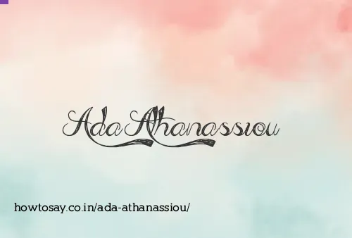 Ada Athanassiou