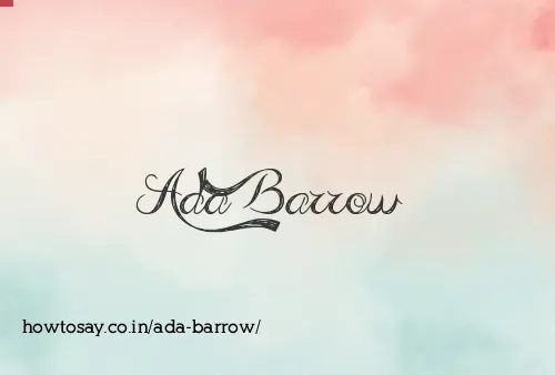 Ada Barrow