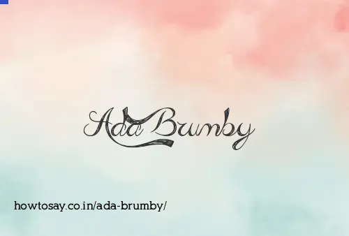 Ada Brumby