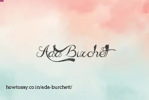 Ada Burchett