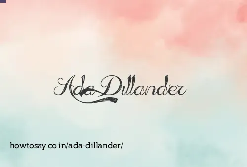 Ada Dillander