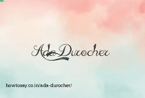 Ada Durocher