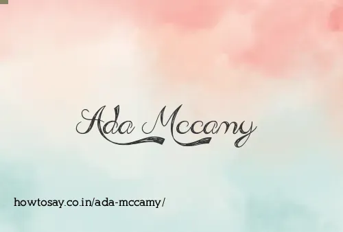 Ada Mccamy