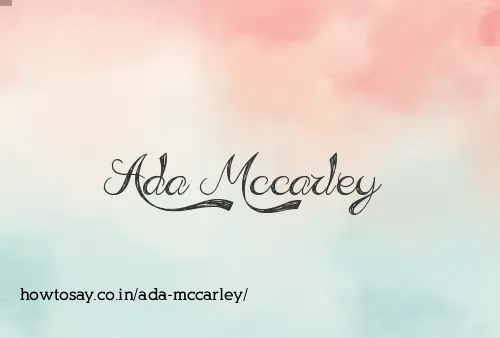 Ada Mccarley