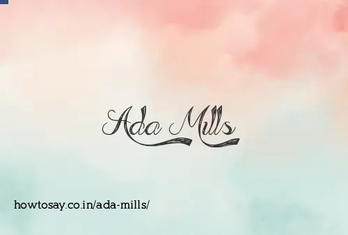 Ada Mills
