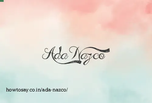 Ada Nazco
