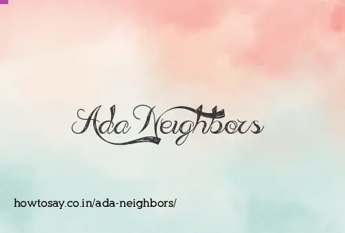 Ada Neighbors