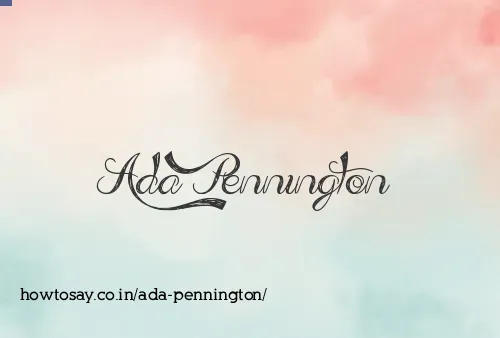 Ada Pennington