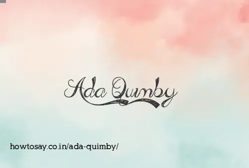 Ada Quimby