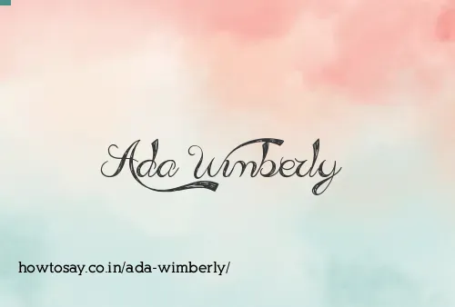 Ada Wimberly