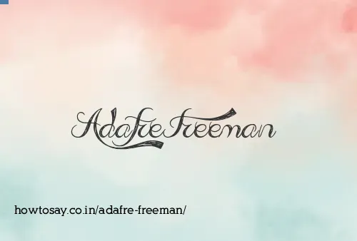 Adafre Freeman