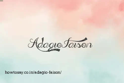 Adagio Faison