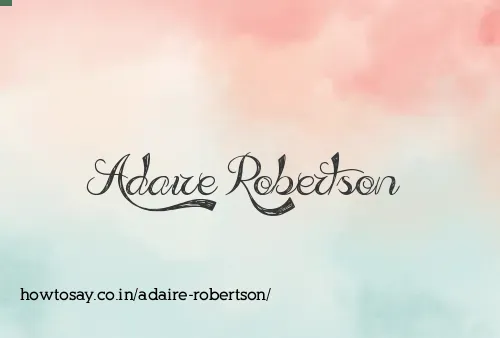 Adaire Robertson