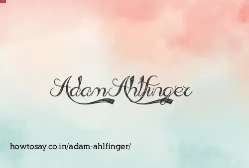 Adam Ahlfinger