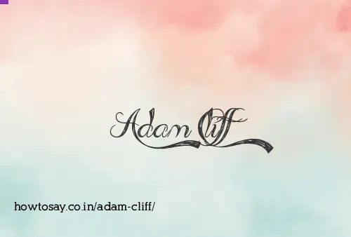 Adam Cliff