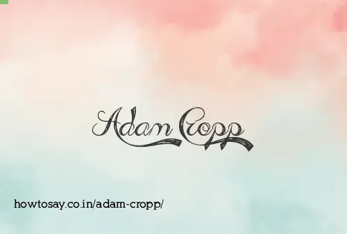 Adam Cropp