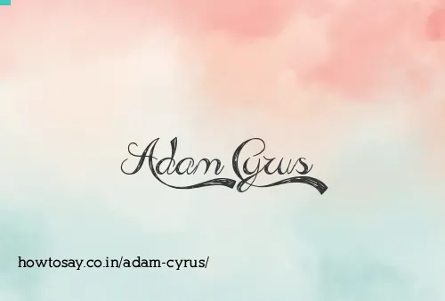 Adam Cyrus