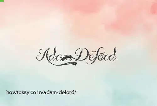 Adam Deford