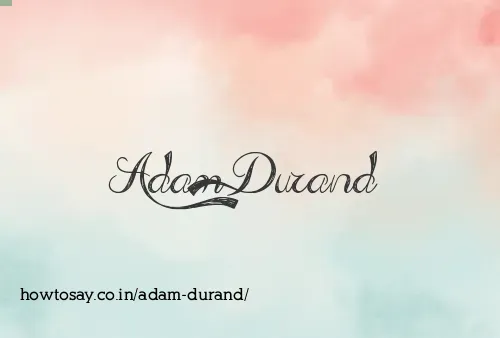 Adam Durand