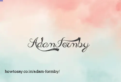 Adam Formby