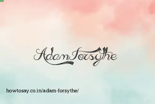 Adam Forsythe