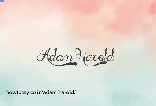 Adam Harold