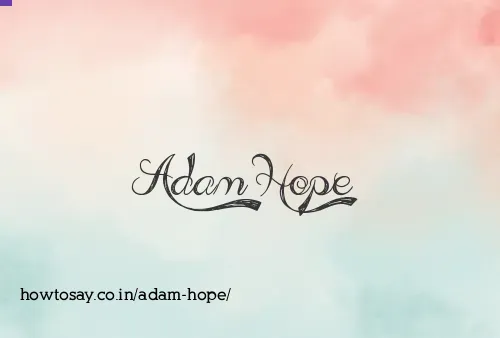 Adam Hope