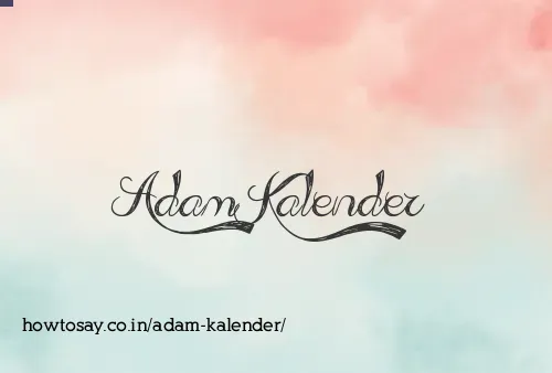 Adam Kalender