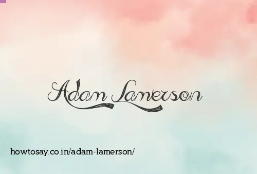 Adam Lamerson