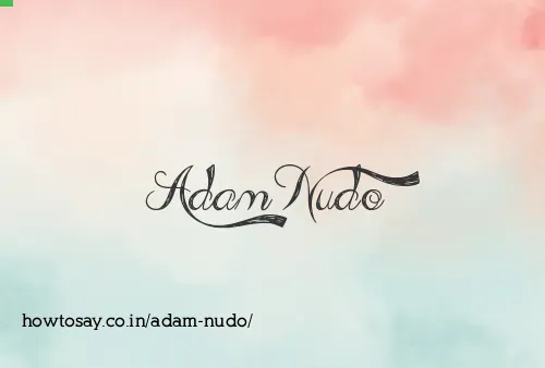 Adam Nudo