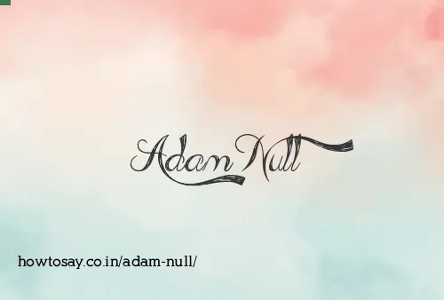Adam Null