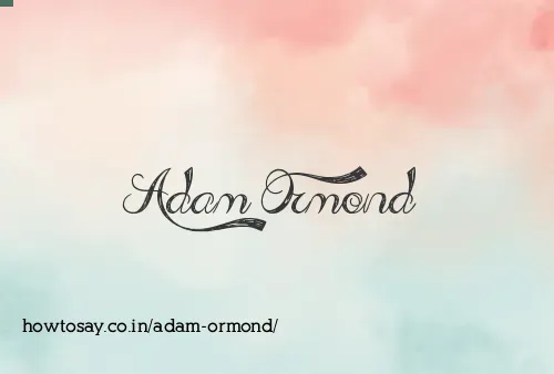 Adam Ormond