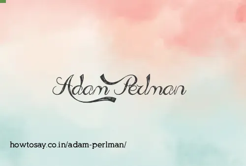 Adam Perlman