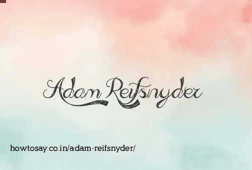 Adam Reifsnyder