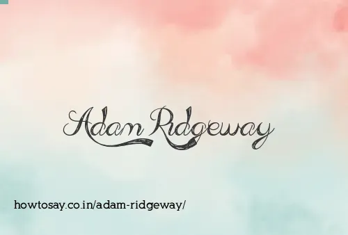 Adam Ridgeway