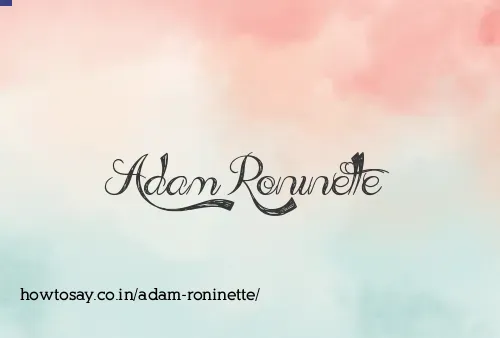 Adam Roninette
