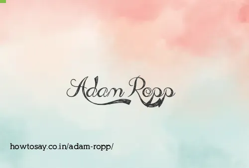 Adam Ropp