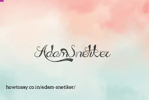 Adam Snetiker