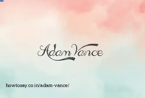 Adam Vance