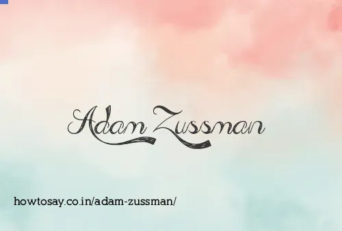 Adam Zussman
