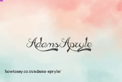 Adams Apryle