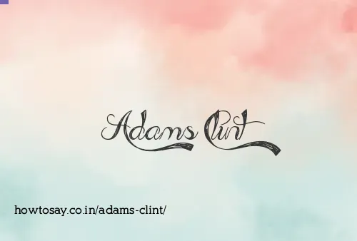 Adams Clint
